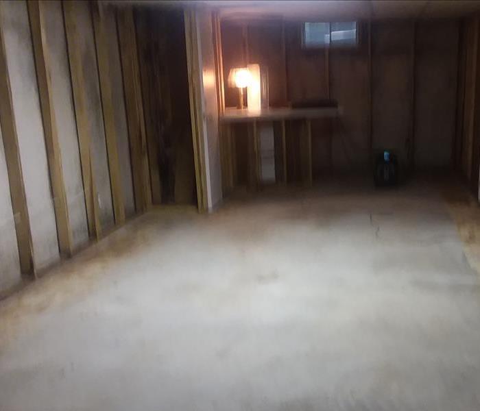 Clear dry space after water damage
